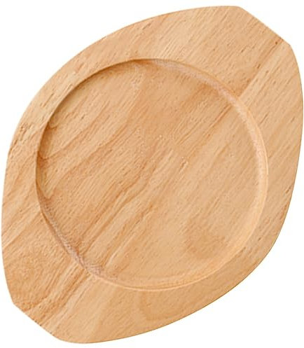 Warmhm Presina Teppanyaki Pentola Da Forno Con Coperchio Cerchio Tappetino Isolante Termico Ciotola Schermo Di Cottura Per Padella Pallet Vassoio Per Pentole Fornitura Khaki Di Legno