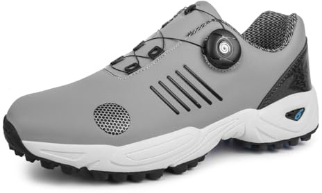 BLBK Scarpe da golf da uomo, scarpe da golf con sistema di allacciatura, 43 EU