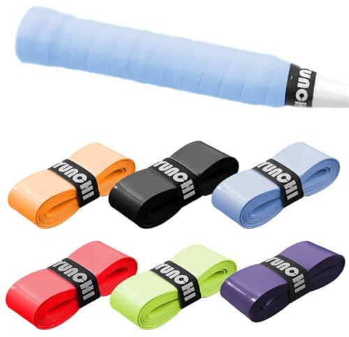 VTYTZZ 6 pezzi nastro per racchetta da grip,Grip Racchetta Tennis,Grip Tennis,Surgrip Tennis,Grip Racchetta Badminton,Nastro adesivo antiscivolo, per Tennis Racchetta da pesca Badminton Squash