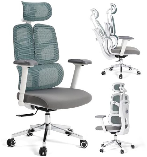 Ergonomic Office Chair 500 LBS Home Mesh Office Chair Comfortable Gaming Desk Chairs Adjustable 90-125° Tilt Rolling Computer Chairs with Wheel 3D Armrest