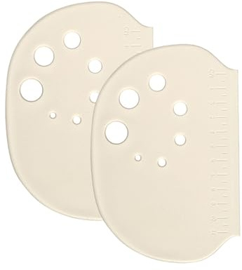 Juego de 2 espátulas de silicona – Tarjeta de masa, cortador de masa y espátula para moldear, raspar y porcionar pan, pizza y masa madre. Práctico accesorio para hornear.