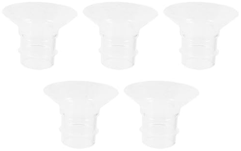 Abaodam Inserts D'allaitement en 5, de Pcs Tire-lait Bride pour Silicone Électrique Lisse sans Bavure, Tailles 15 Mm et 19 Mm, Accessoires Confortables