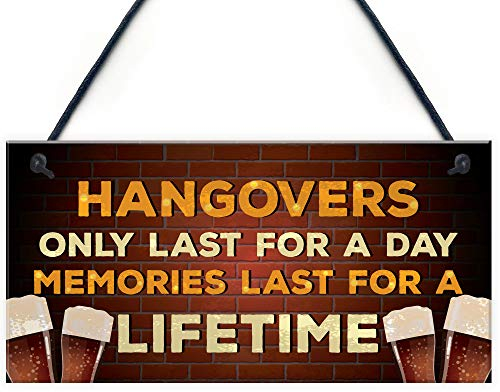 Red Ocean Alcohol Gin Beer Vodka Gift Hanging Home Bar Pub Garden Sign Funny Alcohol Gift