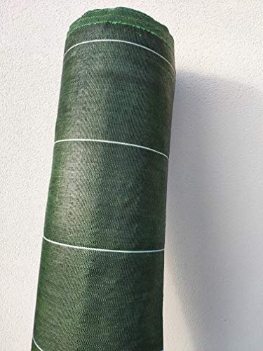 Vente au mètre/Largeur 2,07m / Toile Bache de paillage tissée Anti-Mauvaises Herbes 130g/m2