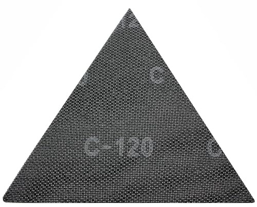 10 Stück Klett Schleifblätter Schleifscheiben Schleifgitter Schleifpapier Dreieck 285 x 285 mm für Deckenschleifer Trockenbauschleifer Einhell BT-SG 710 TE-DW 225 X (Körnung 60)