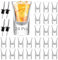 FWEEK 24er Set Schnapsgläser Glas, 3cl Shotgläser Glas, Schnapsglas Schnaps Gläser Dicker Boden mit Weinausgießer für Party, Club, Bar, Trinken, Spülmaschinenfest