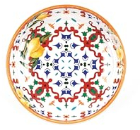 Guzzini - Piatto fondo in melammina, colori vari, ''FLOWER&LEMON''