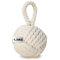 com-four® Türstopper - 1,5 kg Schwerer Türhalter im Türkenbundknoten-Design - Funktionelles Wohnaccessoire - Affenfaust Fenster-Stopper - Bremsblock für Fenster und Türen (Knoten - beige)