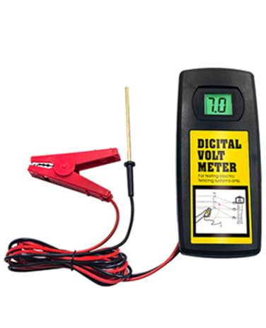 SIBOMTEX 9.9KV Digital Fence Tester Home Garden Horse Livestock Electric Fence Voltmeter LCD Display with Backlight