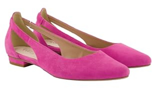 Ulla Popken dam Leder-ballerinas, Cut-out, Weite HBalettskorr
