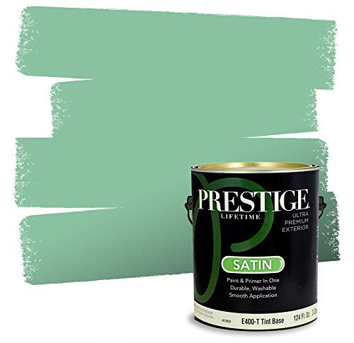PRESTIGE Paints Exterior Paint and Primer In One, 1-Gallon, Satin, Comparable Match of Sherwin Williams* Lark Green*