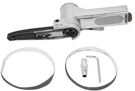 Mini Smerigliatrice, Akozon Pneumatica Levigatrice a Nastro Industriale Aria 16000 rpm Pneumatico Lucidatura Rettificatric(10 * 330mm)