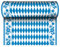 PAPSTAR Tischläufer Bayrisch Blau, (B)400 mm x (L)24 m