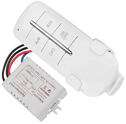 Kit Ricevitore Interruttore Telecomando Wireless Interruttore di controllo remoto AC180-240V 1000W per Luci a LED, Prese, Convertitori