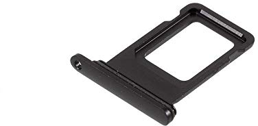 jbTec SIM-Tray kompatibel mit Apple iPhone 11 - Kartenhalter Single Slot Schlitten Rahmen Simkarte Holder, Farbe:Schwarz