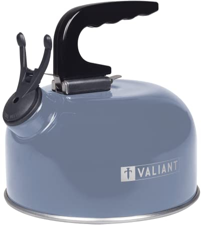 Valiant FIR659 tragbarer Camping-Flötenkessel, 1 l, Blau, Aluminium, 1 Liter