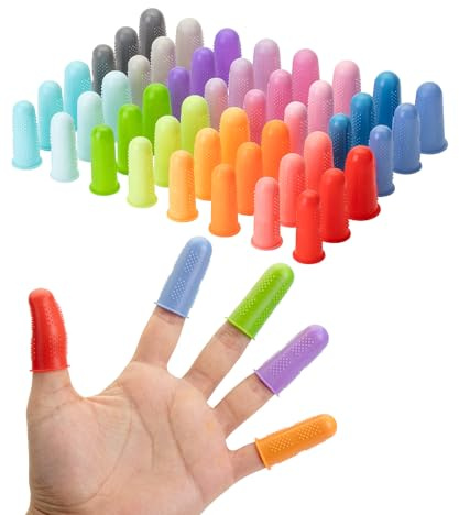 Mr. Pen- Hot Glue Gun Finger Protectors, 48 pcs, Assorted Colors Silicone Finger Protectors, Rubber Fingers Tips, Rubber Finger Covers, Rubber Finger Tips Protector, Finger Grip, Finger Rubber Tips | Assorted Colors Silicone Finger Protectors, Rubber Fingers Tips, Rubber Finger Covers, Rubber Finger Tips Protector