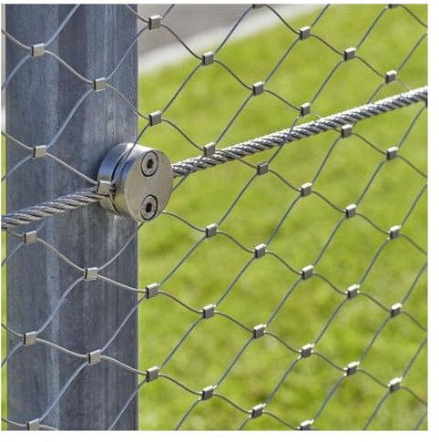 ZHZHXR 304 Edelstahl-Seilgeflecht, Absturzsicherungsnetz in Großer Höhe, 2mm Drahtdurchmesser Pflanzenkletternetz Mehrzweck-Seilgeflecht(1.5x2m/4.92x6.56ft)