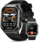 HIDAMEL Smart Watch da uomo, batteria lunga 60 giorni, impermeabile 5 ATM e IP69K, 170+ modalità sportive, monitoraggio del sonno 24 ore, assistente vocale AI, schermo AMOLED HD da 1,96, per Android