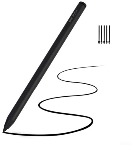 Penna magnetica EMR per notevole 2 con tecnologia Palm Reject, elegante penna magnetica EMR per stilo di precisione con rifiuto del palmo per artisti e professionisti (nero)