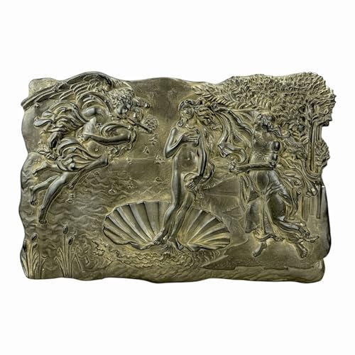 The Birth of Venus Relief Wall Plaque – Greek Handmade Moldano Sculpture – Classical Art Decor