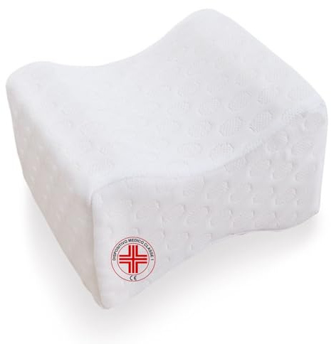 REMEDIA ONE - Cuscino per Gambe e Ginocchia in Memory Foam Sfoderabile, Cuscino Gambe per Dormire sul Fianco, per Postura Corretta e Mal di Schiena