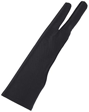 TYTOGE 2 Finger Målarhandskar, Anti Mistouch Skisshandskar för Digital Surfplatta, med Andningsbart Nylon Spandex Tyg (S)