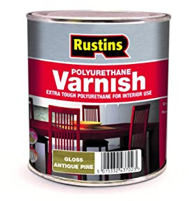 Rustins Polyurethane Varnish Antique Pine Gloss 250ml