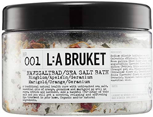 L:a Bruket No.01 Bath Salt, Marigold / Orange / Geranium, 1er Pack (1 x 450 g)