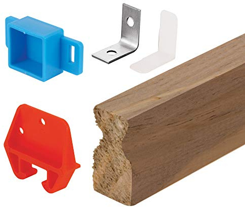 Prime-Line MP7144 Wood Drawer Track Repair Kit, 24 In., Wood/Plastic/Steel Components (1 Kit)