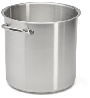 De Buyer - Marmite sans couvercle en inox PRIM'APPETY - 28 cm - Sans PFAS, Inox 18/10 de Qualité Professionnelle, Fond Magnétique Épais pour Cuisson Maîtrisée, Tous Feux + Four, Finition Poli Brossé