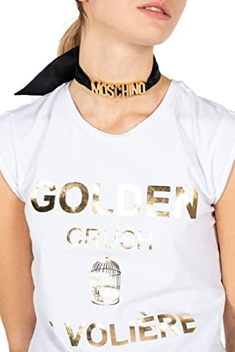 Moschino Schlauchtuch Schwarz aus Seide