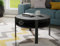 Forte Tobago Couchtisch 70 80, moderner Sofatisch, Wohnzimmertisch, Holzwerkstoff, Schwarz, 74,4 cm breit x 45,5 cm hoch x 74,4 cm tief