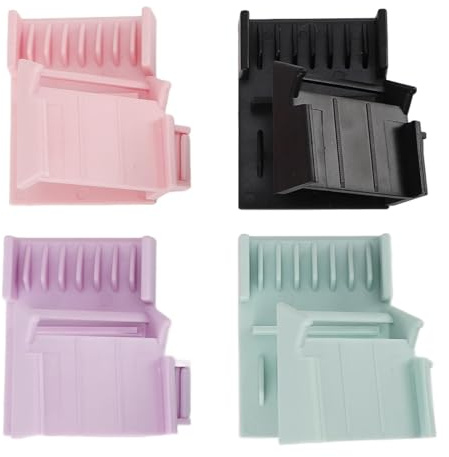Saluaqui Hair Trimmer Clipper Guard Combs, Nozzle Clipper Guard, Hair Clippers Trimmers Attachment with Positioning Comb, Removing Split Ends, for All Ages, Easy to Use, 4 Colors