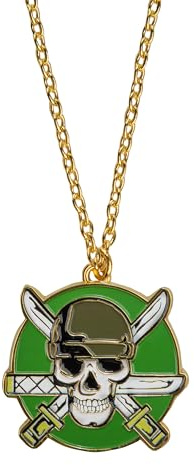 Cinereplicas One Piece - Zoro Halskette - 2.9 * 2.7cm - Offizielle Lizenz