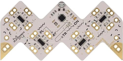 Playtronica MIDI-CONTROLLER PLAYTRON (Steuert Software-Instrumente, bis zu 16 Objekte, Kreative Expression, nicht merkbare Latenz, portable, USB-Anschluss, inkl. 18 Krokodilklemmen, Tasche), Schwarz