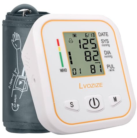 Blood Pressure Machine, Blood Pressure Monitors with 2x99 Records, Blood Pressure Monitor, Heart Rate Monitor, Blood Pressure Machines for Home Use, Cuff 22-32cm