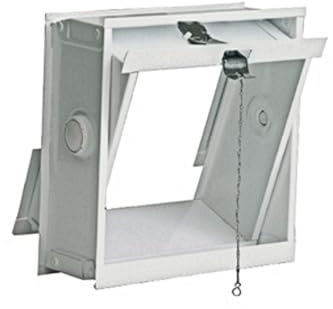 Cadre ouvrable et basculant horizontalement pour 1 verre brique de 24 x 24 x 8 cm. Conçu pour la ventilation des locaux. D'autres cadres sont disponibles pour accueillir deux ou quatre