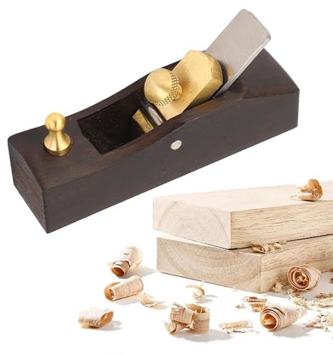 Mini pialla per legno - Pialla manuale 3,2 pollici per la lavorazione del legno, pialla per rifinitura del legno a fondo piatto, pialla a mano a blocchi per la lavorazione