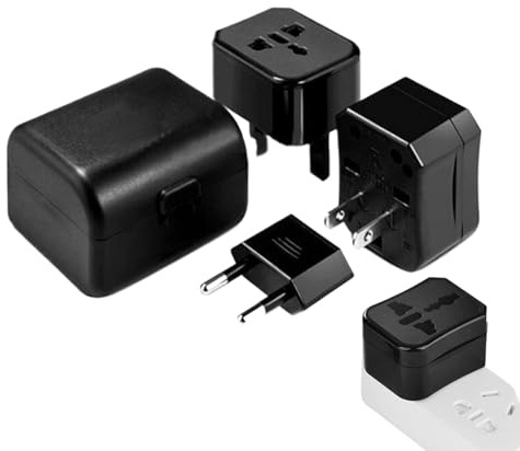 Kontaktomvandlare | Vägguttag, Bärbar Internationell Adapter För Telefon Och Laptop Omvandlare Under Resor Vuxna