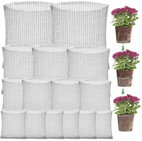 Generisch Vole Baskets | Stainless Steel 15-Piece Grid Protectors | Root Protection Vole Basket - For Roots Garden Animals Trees Plants Birds Vegetables Indoor And