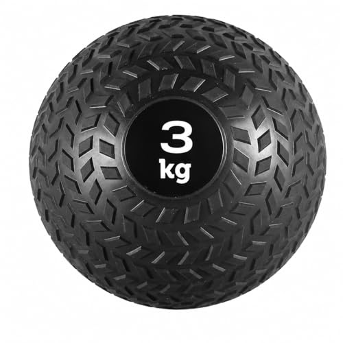 Core Balance 3KG Slam Ball – Non-Slip Textured Weighted Exercise Ball for Strength Training, HIIT, CrossFit, Core Workouts, Wall Throws & Functional Fitness – Dead Bounce Gym Ball