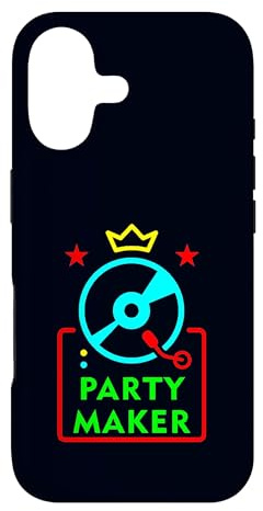 Carcasa para iPhone 17 Party Maker DJ Tocadiscos Divertido Estilo Retro DJ