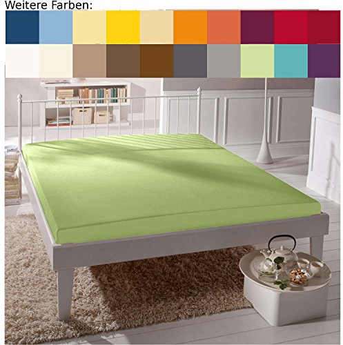 Formesse Spannbettlaken Bella Donna Elastic-Jersey-Stretch lindgrün Größe 180x190 cm - 200x220 cm