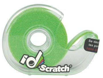Patchsee ID-SCRATCH, vorperforiertes Befestigungsband für Kabel, Box, 2,0 m, Fluo Green