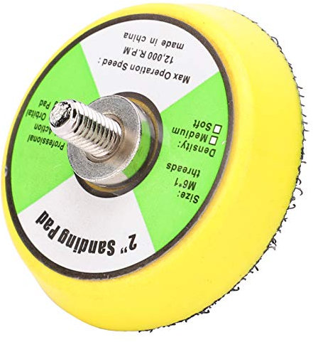 Almohadilla de Lijado Eujgoov, Lijadora de ABS, Discos de Pulido, Disco de Lijado con Almohadilla para Máquina de Papel de Lija de 50 Mm / 2 Pulgadas