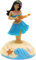 Blue Solar Powered Dancing Figures Decoration - Solar Shaking Head Ornaments Hula Girl - Solar Powered Car Dashboard Interior Decoration Desktop Dancing Ornament, Car Interior Shaking Head Ornament