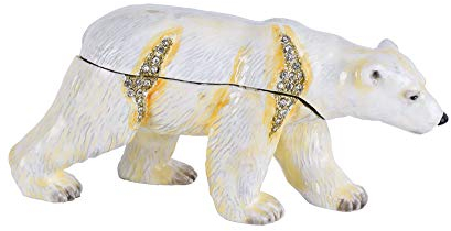 Schmuckschatulle Schmuckdose Eisbär Pillendose Faberge Metalldose cl205 Palazzo Exklusiv