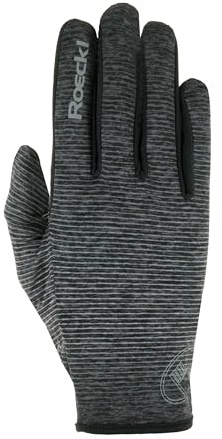 Roeckl Sports Cross Over - Guanti da Corsa Java, Allround, Colore: Antracite mélange, 10