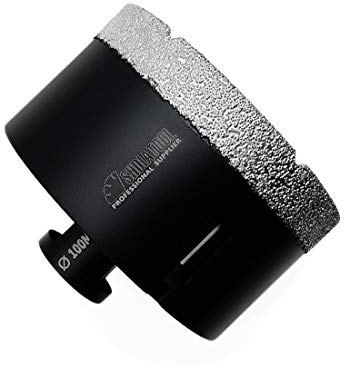 SHDIATOOL - Sega a tazza diamantata a secco con filettatura M14, Frese per Piastrelle di Porcellana, Granito, Marmo e Pietra